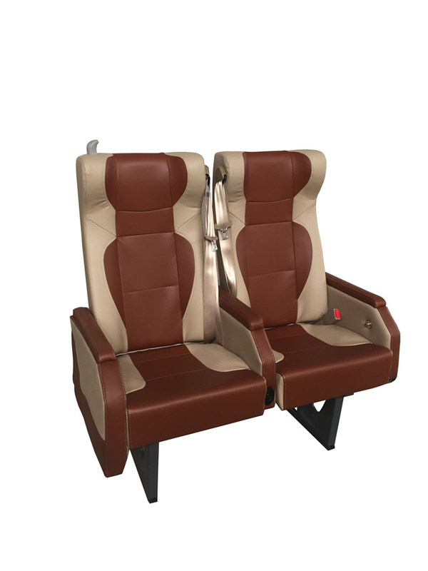 610mm Breite Luxus Bus Sitze Braun Weiß Farbe Mit OEM ODM Service