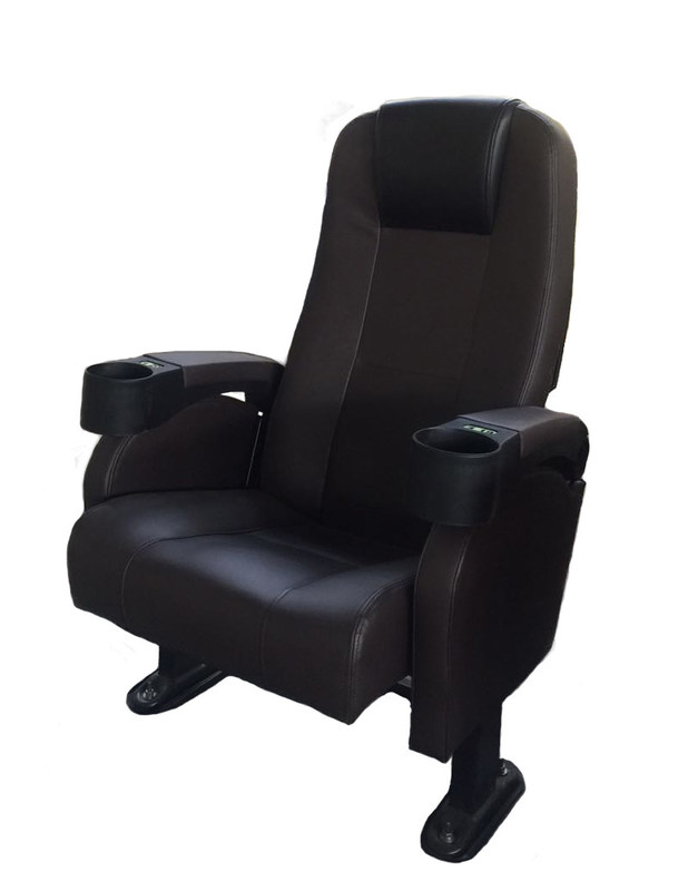 Ruhiges Design Gewerbetheater Sitzplätze Schwarz Farbe ≥1100 Mindestreihe