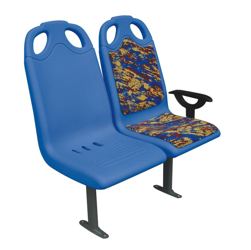 Stahlrahmen Struktur Metro Bus Sitze verschiedene Farben Seitenmontierte Armset