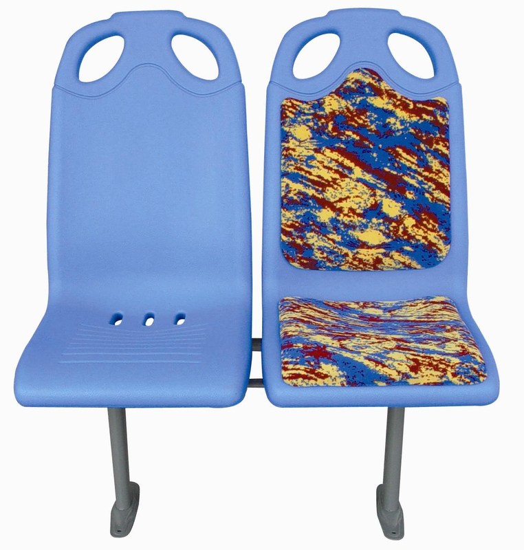 Einmal geformte Formen aus Kunststoff Bussitze, bequeme, korrosionsbeständige Bussitze