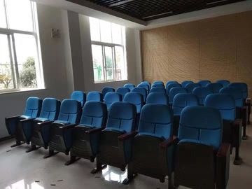 Lederne Handelstheater-Sitzplätze, Theater Recliner-Stuhl-ergonomische Rückenlehne