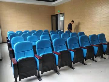 Lederne Handelstheater-Sitzplätze, Theater Recliner-Stuhl-ergonomische Rückenlehne