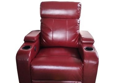 Doppeltes Recliner-Theater-Sitzplatz-Sofa, Theater-Sofa-gesetzte faltende Armlehne